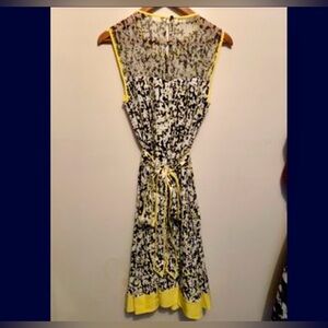 kate spade NEW YORK Elegant Black and Yellow Sleeveless Dress NWT SZ 12